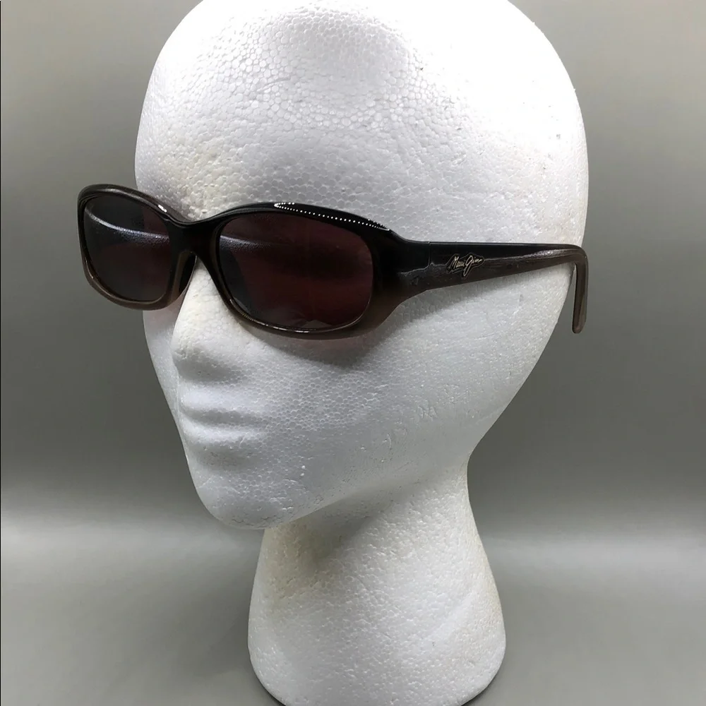 Maui Jim Punchbowl MJ219-01 Sunglasses Brown GOOD Condition UNISEX Choco Fade